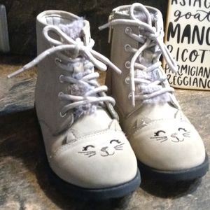 Wonder Nation kitty face toddler boots